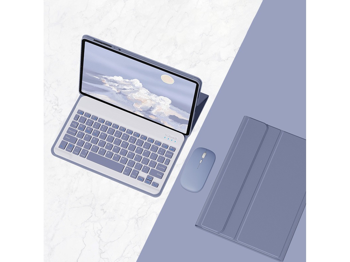 Capa Teclado Para Lenovo Idea Tab 11 (2025) Polegadas, Com Teclado E Mouse Bluetooth (roxo) Cuich