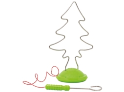 Jogo de Silhueta de Árvore de Natal Elétrica de 21x15 cm