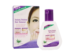 Depilatório Profissional 2026, Esfoliante Facial Suave com Aloe Vera, Removedor de Pelos Instantâneo para Uso Doméstico e em Salões de Beleza.