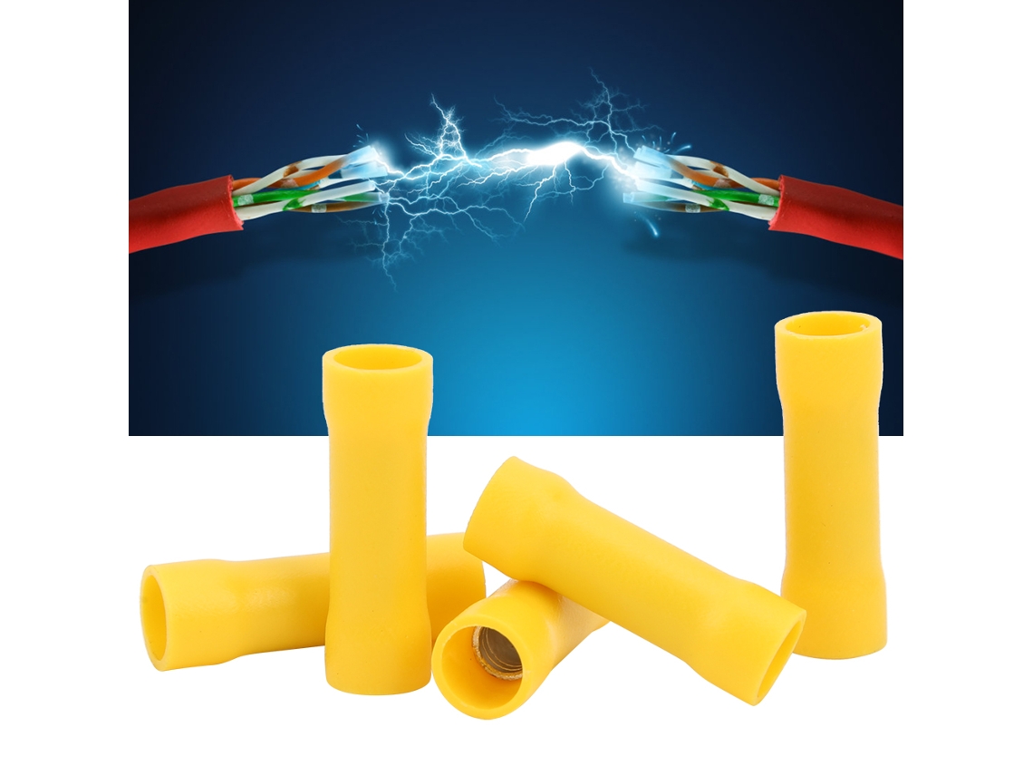 Laxiscreed Conectores De Fio De Cobre Prensados A Frio, Pack De 1000 Para Fios Bv5.5