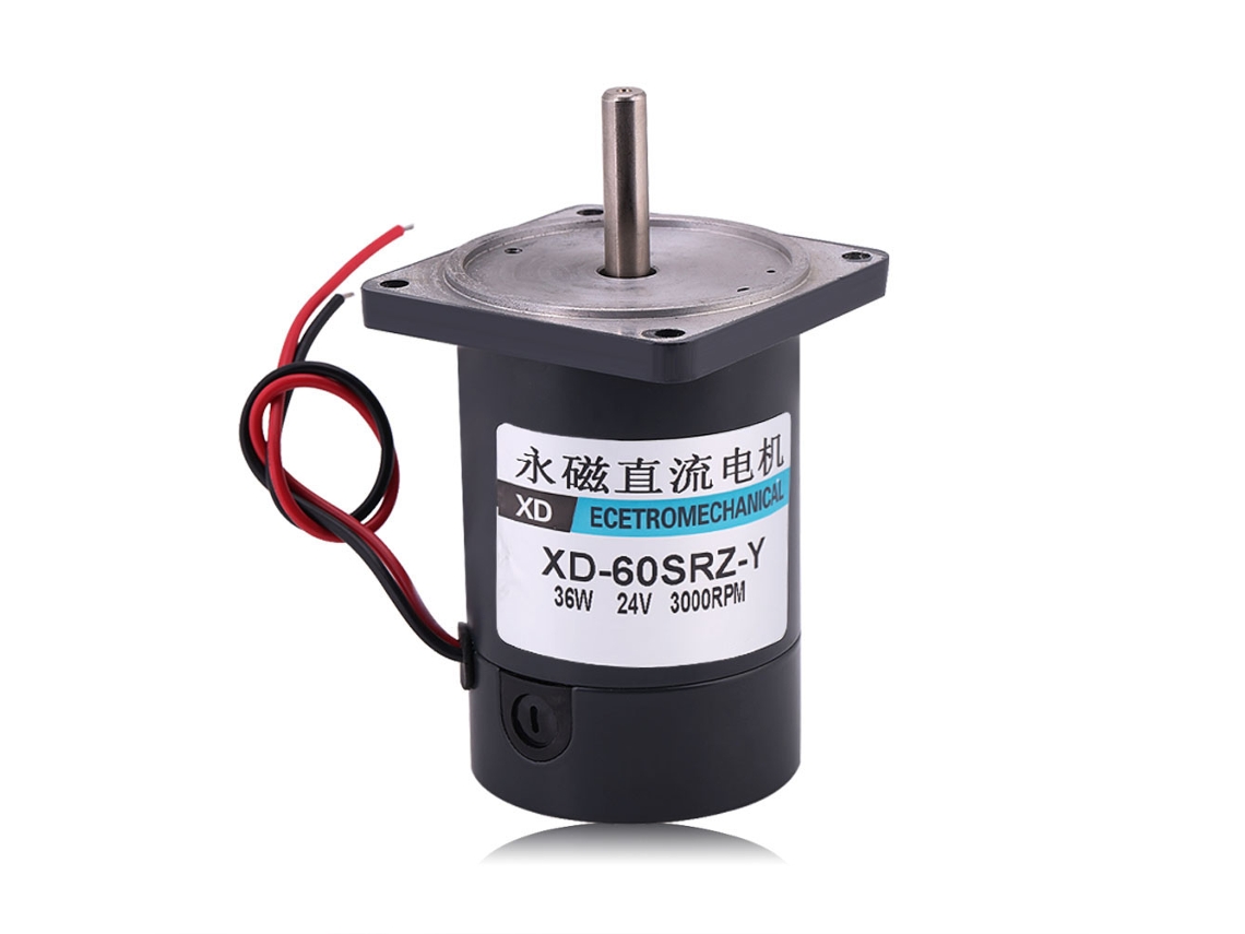 Yuru motor Dc de Escovas 36w Alto Torque 24v 3000rpm com Flange Rotação Cw/ccw