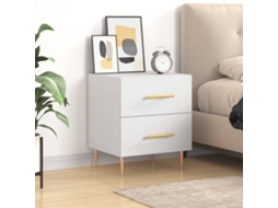 Vidaxl Mesa De Cabeceira 40x35x47,5 Cm Derivados De Madeira Branco