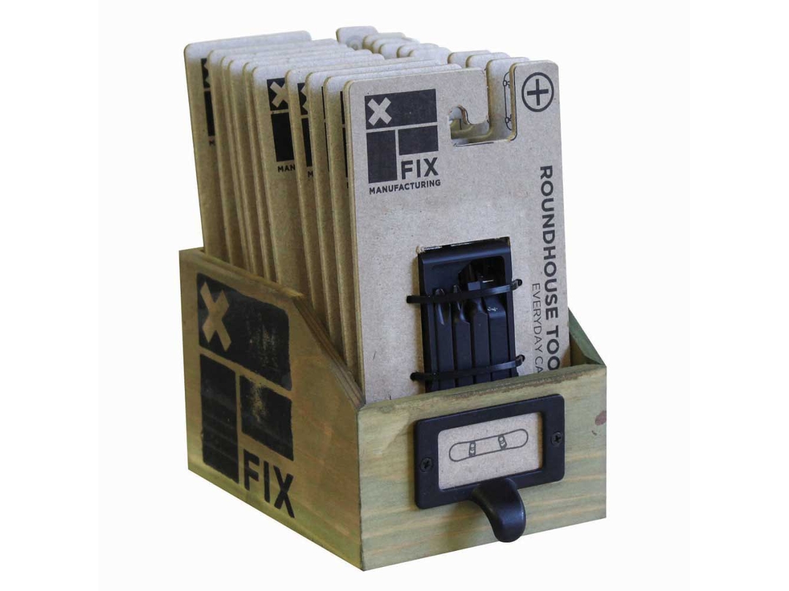 FIX MFG Fix Wooden Box 10 Tools Preto