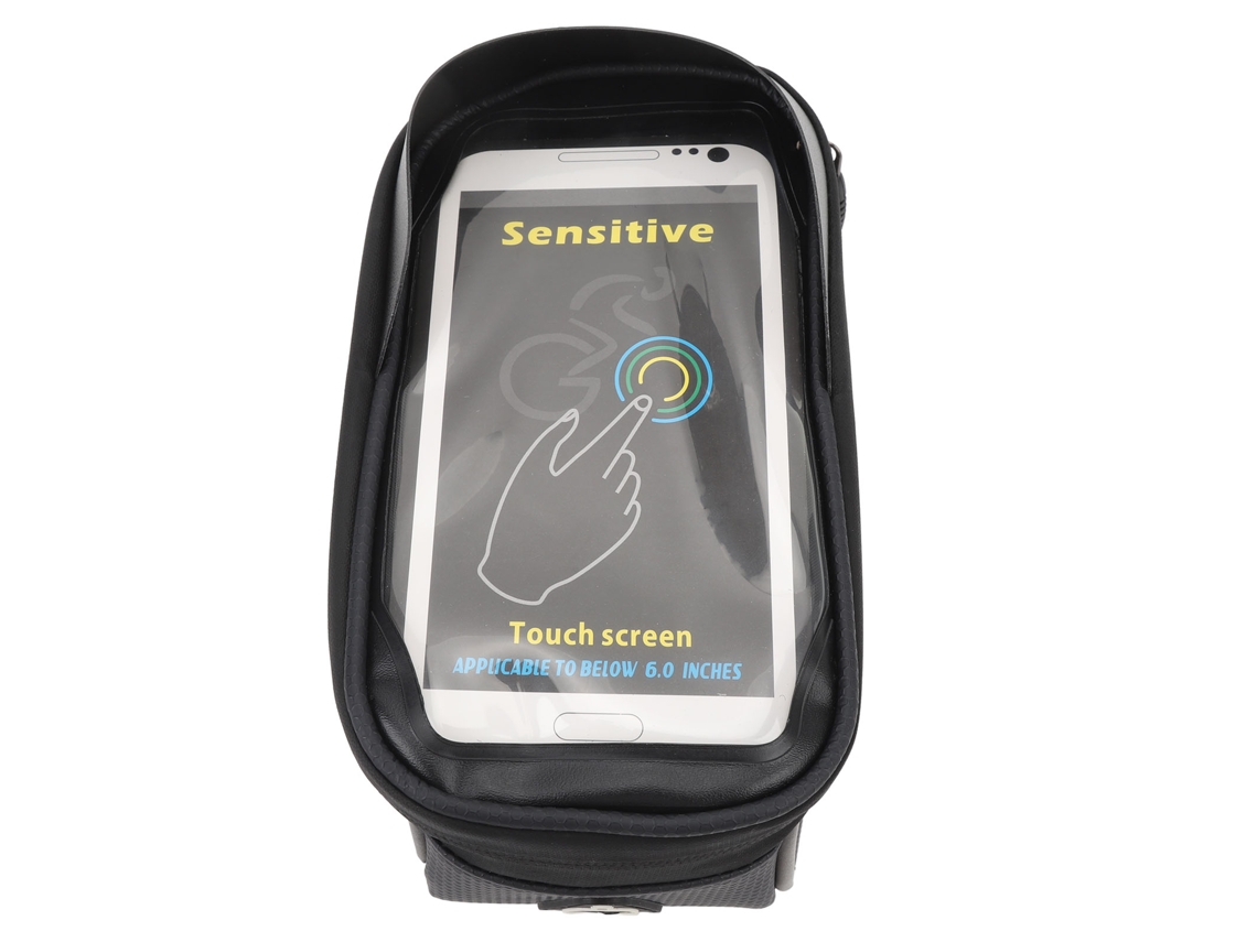 Bolsa Para Celular Na Moldura Frontal Da Bicicleta Espaçosa Sensível À Prova D'água Com Faixa Reflexiva