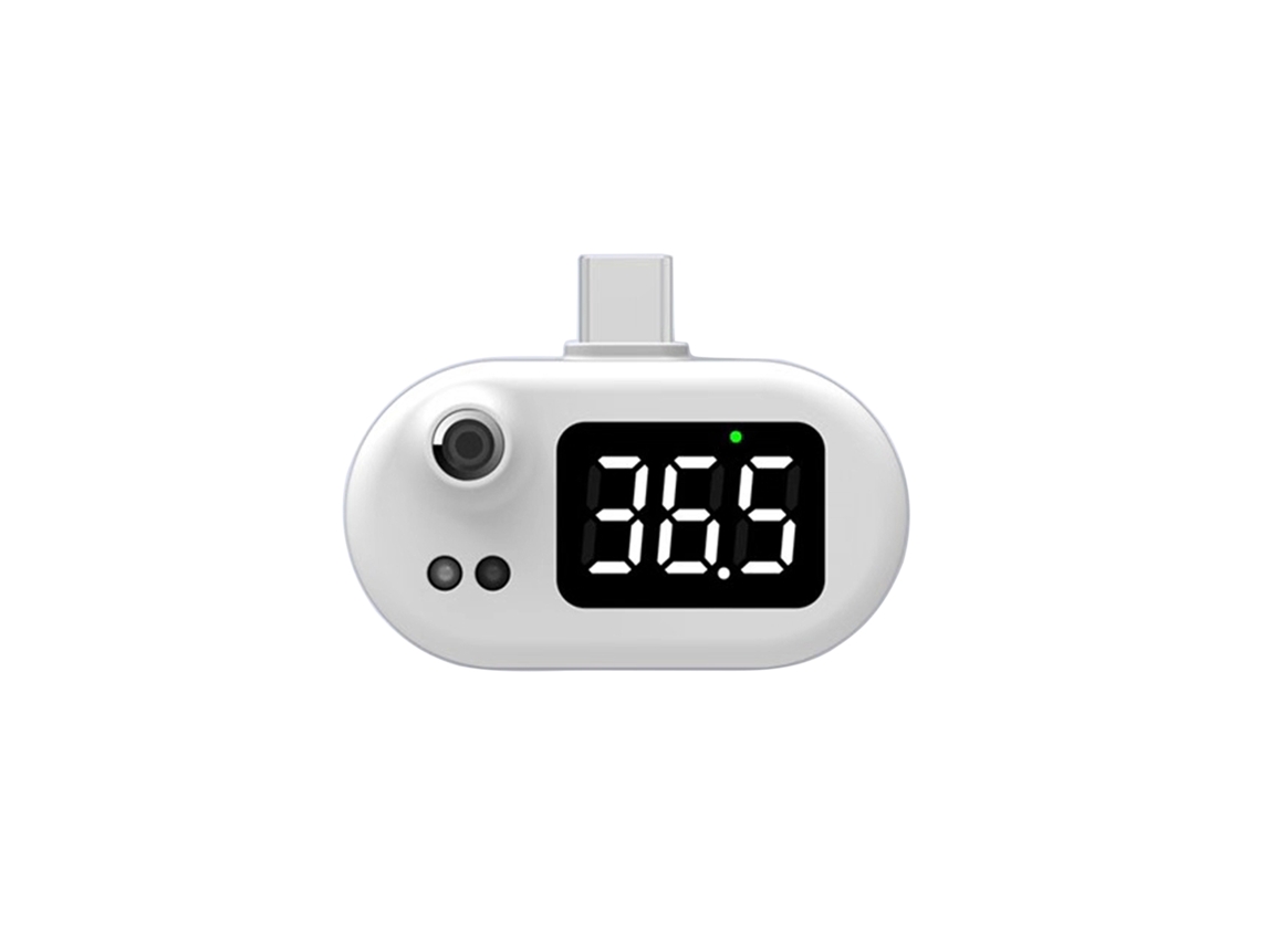 YURU Termômetro para Celular, USB, Sensor Tipo C, Medição Precisa, Sem Contato