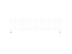 Conjunto 1 Barreira Externa Vidaxl Prateado Aço (10 X 0,8 M)