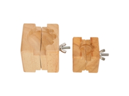 2pcs Base Suporte Movimento Relógio Madeira Ferramenta Reparo Aberto Carcaça Fundo