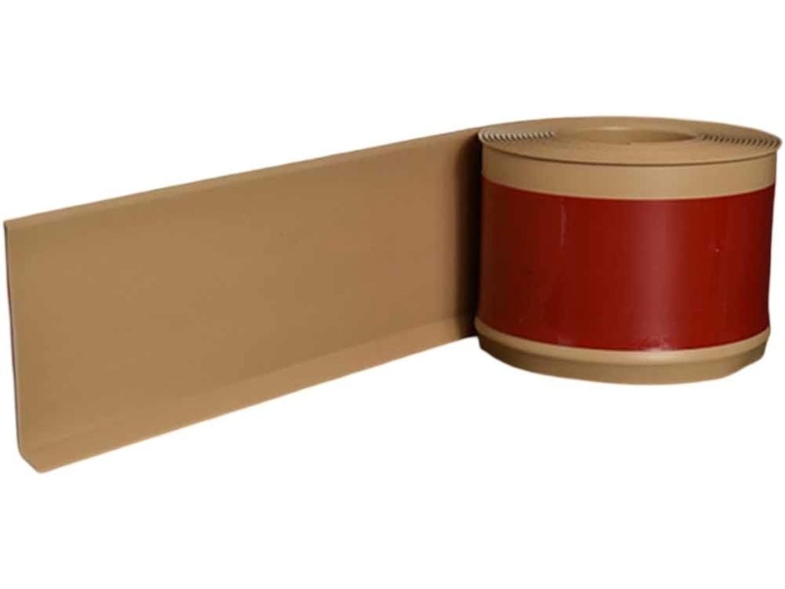Rodapé De Pvc Transparente À Prova D'água 4 8 - X Cm - Autoadesivo E Flexível - Para