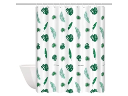 2026 cortina de Ducha Linjou Impermeable Antimoho 180x200cm Lavable Antibacteriana Con 12 Anillos (verde shuye)