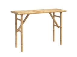 Console Table, Console Tables Vidaxl Marrom Bambu (n/a)
