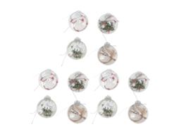 Bola de Natal 12 Peças, Decoração À Prova de Quebra LAXISCREED