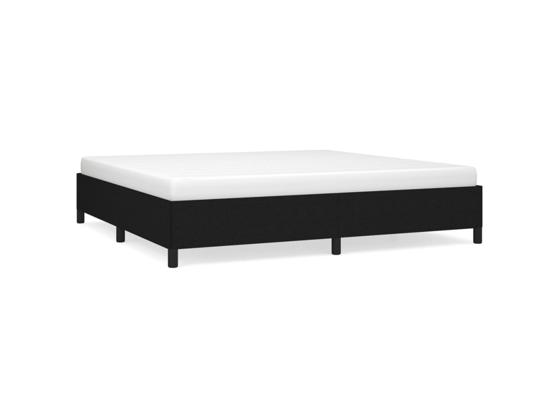 Bed Frame, Bed Frames Vidaxl Preto Tecido (200 X 200 Cm)