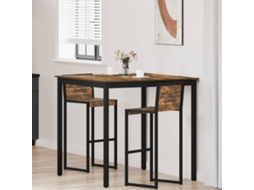 Vidaxl Mesa De Bar Em Pé Derivados De Madeira Quadrado