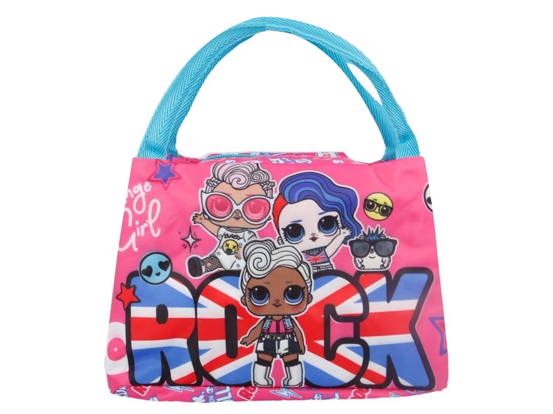 Saco de Almoço Térmico para Criança com Estampa de Bonecas Let's Rock e Estampas Divertidas LOL SURPRISE
