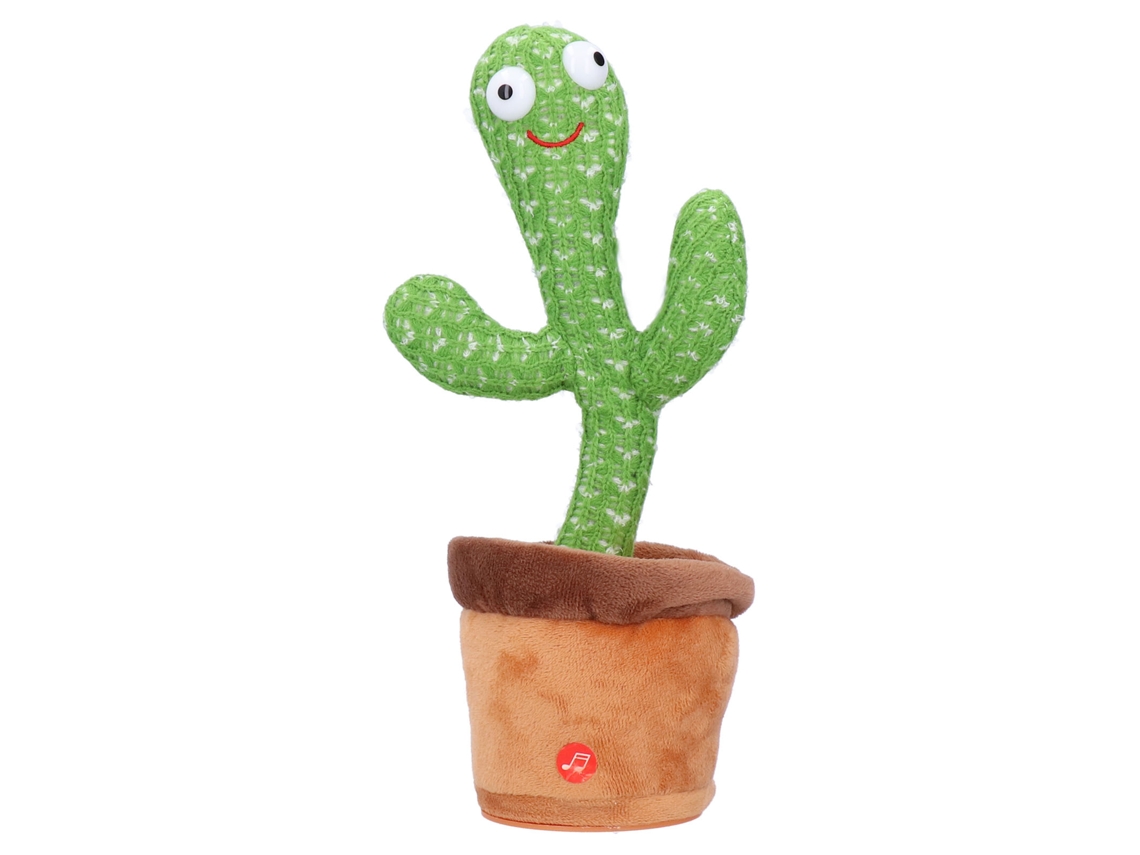 Walshlxq boneco de Pelúcia de Cacto Elétrico Cute com Música Dançando Cantando Brinquedo Educativo para Crianças