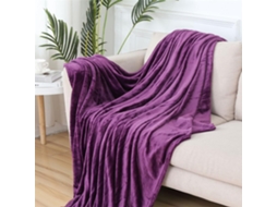 Manta de Flanela Lã Fansu Cor Sólida Microfibra Macia e Quente para Outono Inverno Colcha Fofa Quarto Ou Sofá