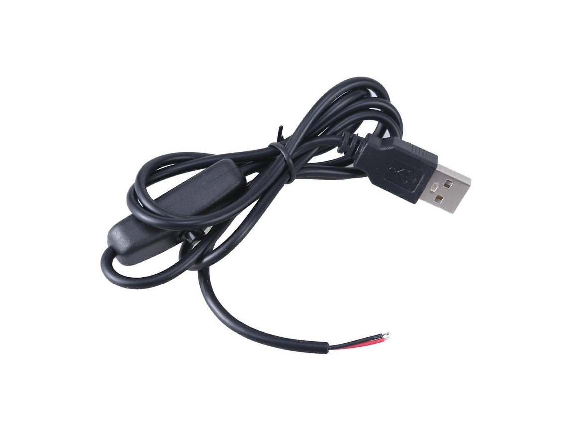 Lurelia Cabo Usb, Dc5v, 2pin, Indicador Led, Iluminação Preto