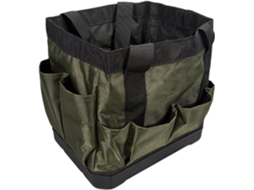 Bolsa para ferramentas em tecido reforçado com pasta para uso profissional confortável, múltiplos compartimentos de armazenamento.