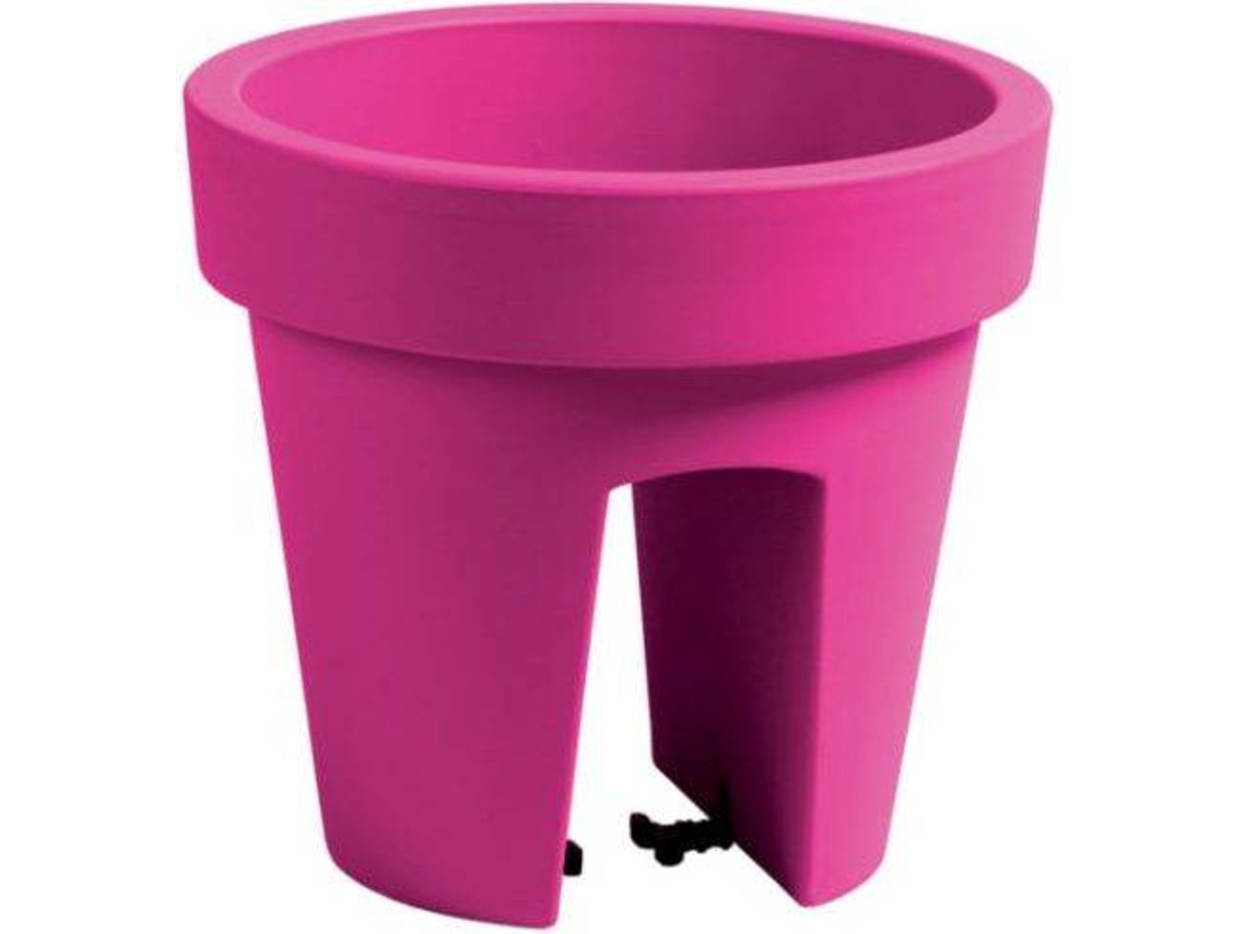 Vaso PROSPERPLAST Lofly Railing (Rosa - 24.5 x 24.5 x 22.5 cm)