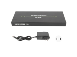 divisor de Interface Multimídia Hd 1x8 4k 1 Entrada 8 Saídas Extensor Plug Us