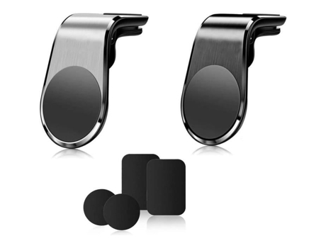 Suporte De Telefone Para Carro Magnético Pacote De 2, Suporte Para Telefone De Carro Com Ímã Para Grelha De Ventilação Para Iphone Samsung ...