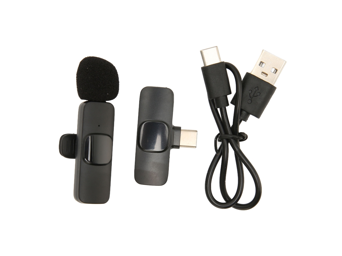 Aetheria microfone Lavalier Sem Fio Usb C Plug Play Clip On Mini K8 para Celular Pc Tablet