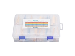 Kit de resistências de filme metálico 1/4W 1Ω a 1MΩ 1450 peças para eletrônica | S/MARCA