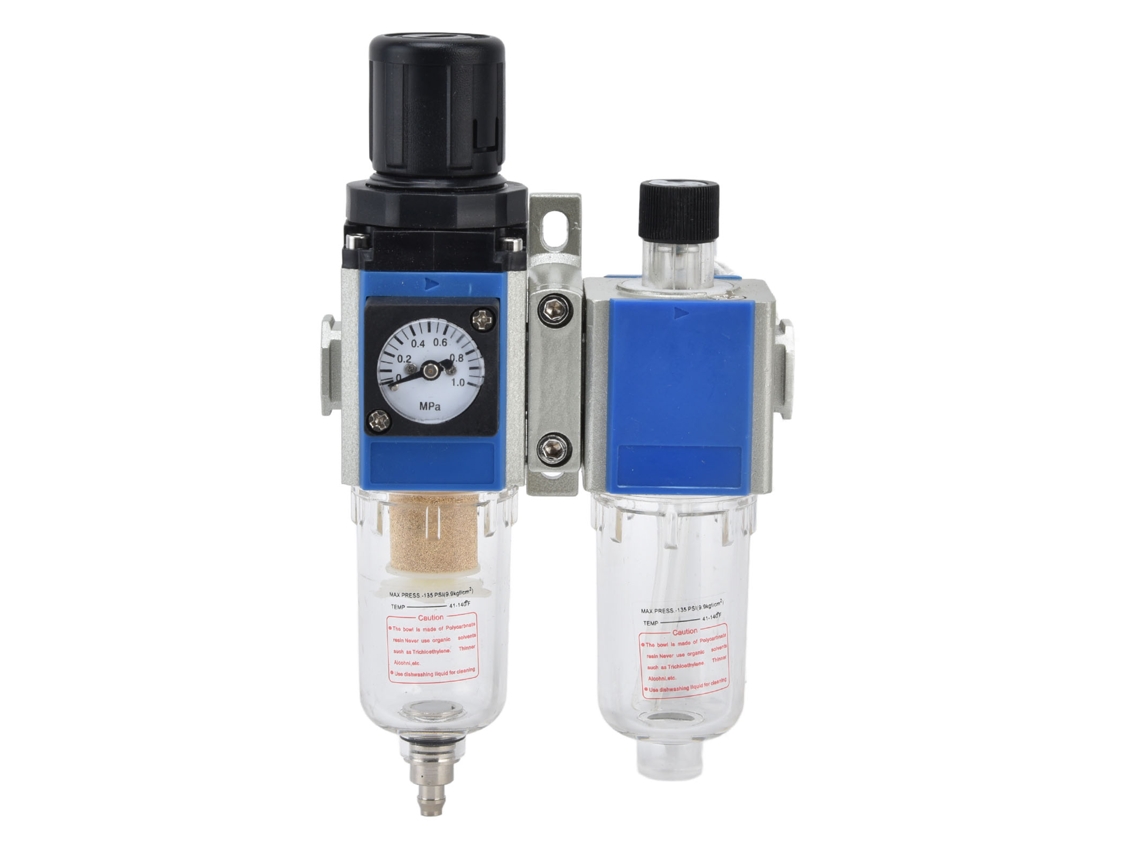 Filtro Regulador De Presión Lubricador Separador De Água E Óleo Para Compressor De Ar Gfc200-06