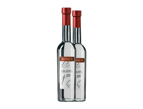 Aguardente Grappa RONER Bianca Garrafa Medium (0.5 L - 2 Unidades)