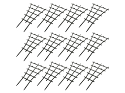 Suporte para Plantas Trepadeiras, Pacote com 12 Unidades, Mini Treliça de Jardim, Gaiolas Vime Verde em Rede Flores, Tomateiros. AQUAFORGE