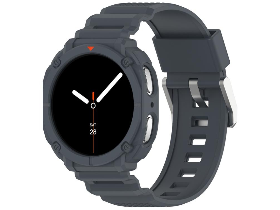 Bracelete para Samsung Galaxy Watch 8 / 8 Classic Silicone com Fivela de Escada Preta XIAOMOYU