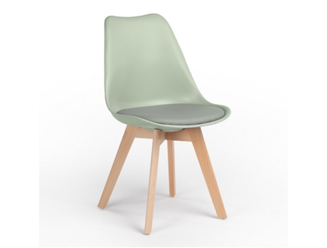 WEHOME Conjunto de 4 Cadeiras de Interior Candice Verdes de Design Moderno