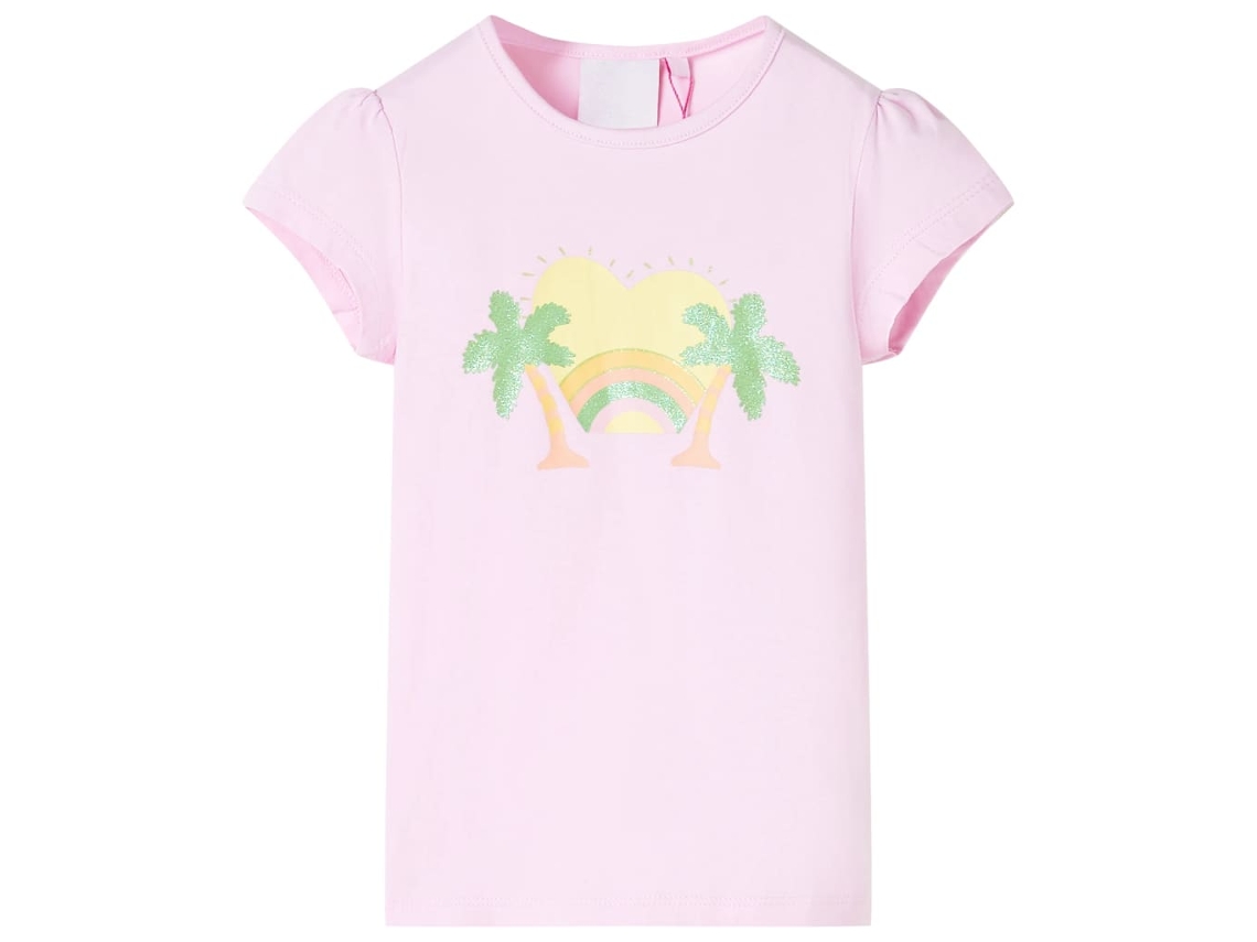 T-shirt De Criança Rosa-claro 128