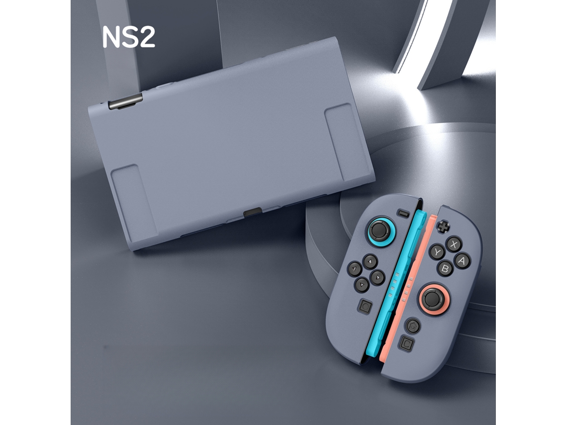 Capa para Nintendo Switch 2, Protetora de Tpu com Cobertura Total SPQMENT (cinza azul)