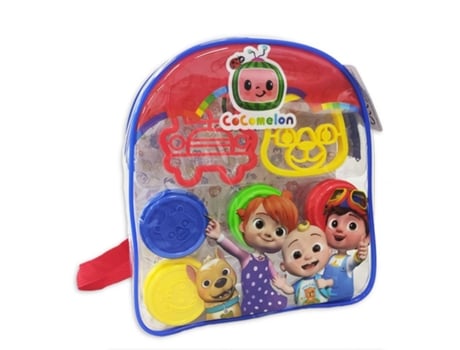 Mochila De Cocomelon Con 4 Botes De Plastilina Y Dos Moldes Para Jugar P22valuvic