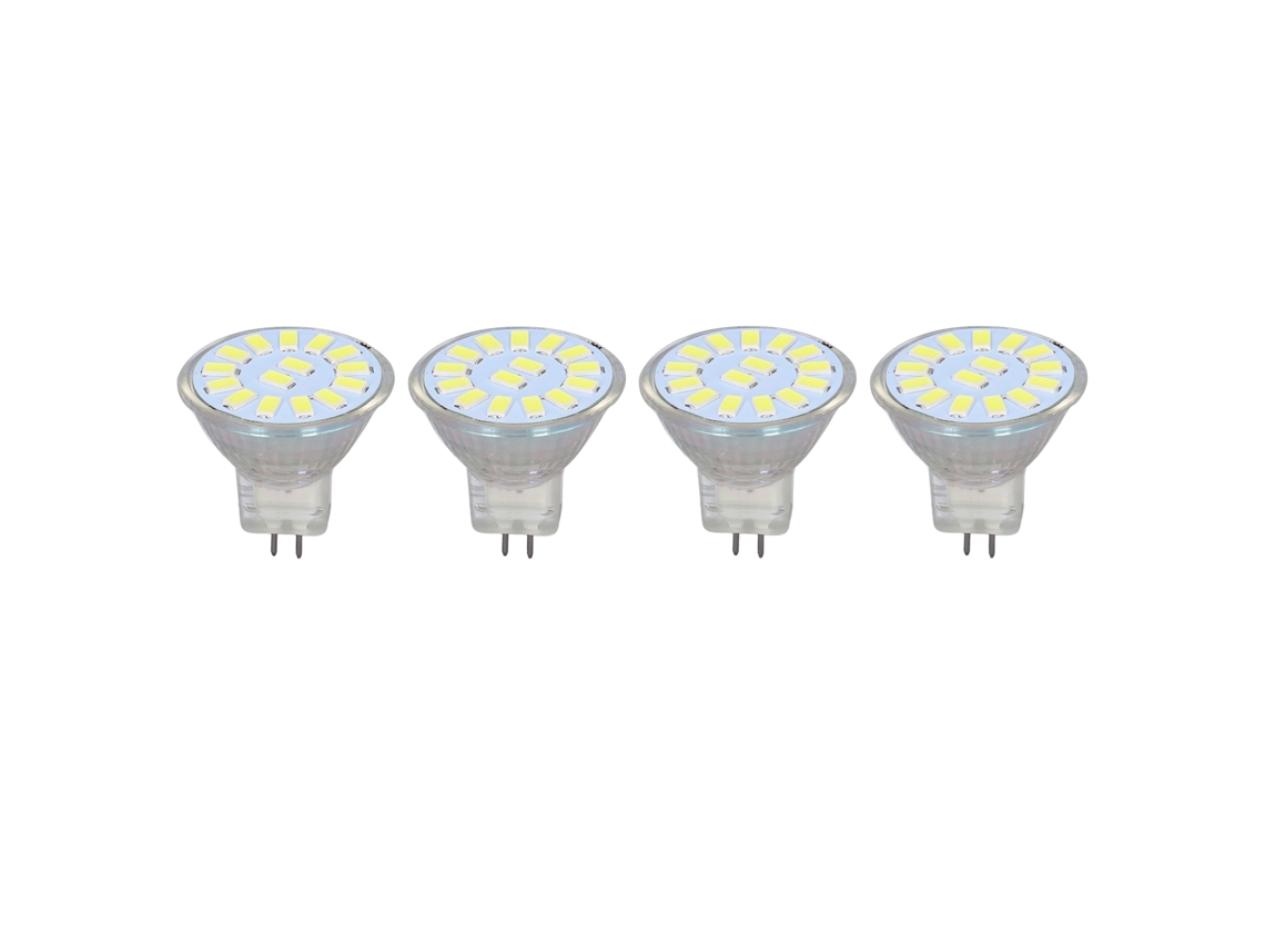 2026 4pcs Bombilla Led Mr11 15led 5w 500lm Base de Doble Pin Foco de Paisaje para Sala de Estar Blanco Frío