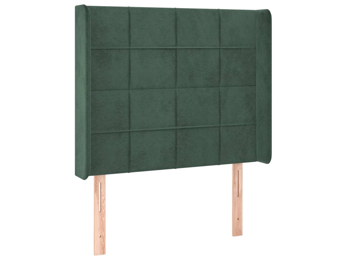 Headboard, Headboards Vidaxl Verde Veludo (103 X 16 X 118/128 Cm)