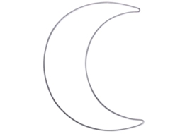 Forma de meia lua de metal - 19,5 x 25 cm