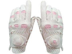 Conjunto de 2 Luvas de Golfe em couro rosa, para mulheres, para mão esquerda ou direita, S/MARCA