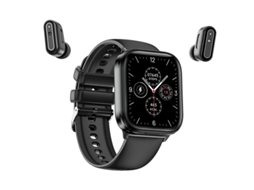 Relógio Inteligente com Fones de Ouvido Relógio Bluetooth 2 em 1 com Fones de Ouvido Sem Fio Rastreador de Fitness Monitor de Frequência Cardíaca Yizhood