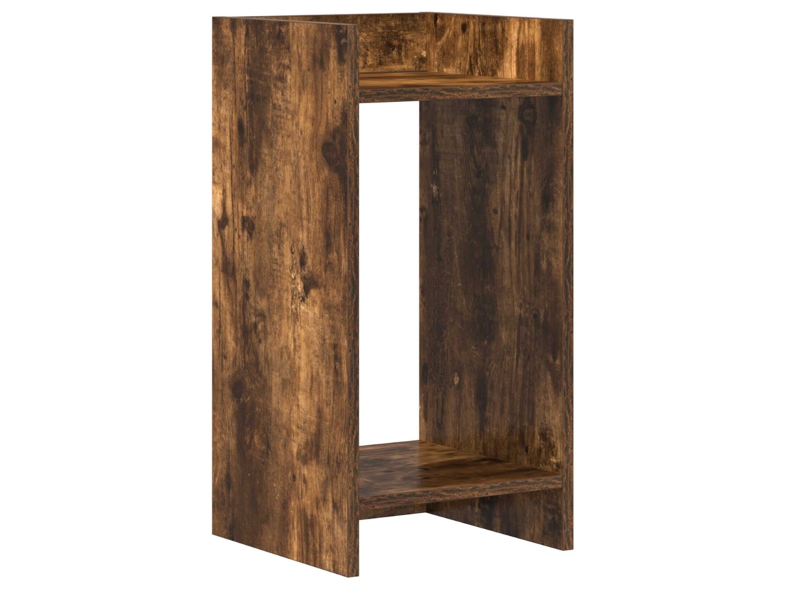 Conjunto 1 Suporte Para Plantas Vidaxl Castanho Derivados De Madeira (30 X 30 X 60 Cm)