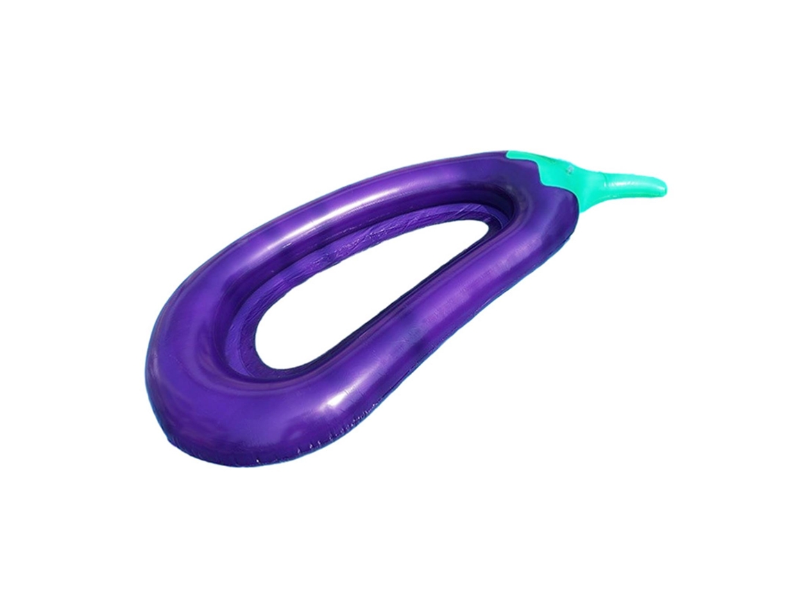 Flutuador Piscina Berinjela Pvc Grosso Plegável 250x105x20cm