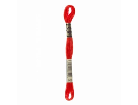 Linha de Bordar DMC Mouline 117Mc Laranja Abobora 606