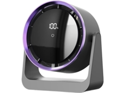 Ventilador Portátil Dobrável Com Tela Led, 100 Níveis De Ajuste,