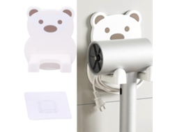 Suporte para Secador de Cabelo Sem Furos Parede com Desenho Animado S Ecador Suport GOKOCO