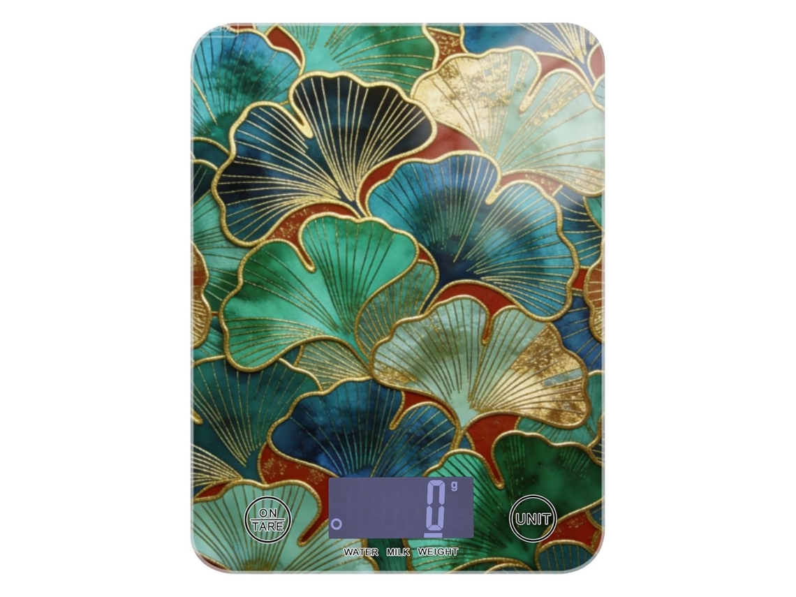 Conjunto De Utensílios Confeitaria Golden Green Ginkgo Flowers, Balança De Alimentos Portátil Mini 5kg 5g, Balança