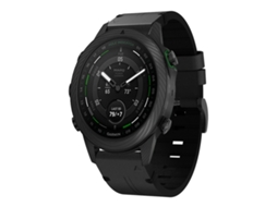Bracelete para Garmin Marq Golfer Gen 2 Couro Fivela de Aço Preto XIAOMOYU (22mm)