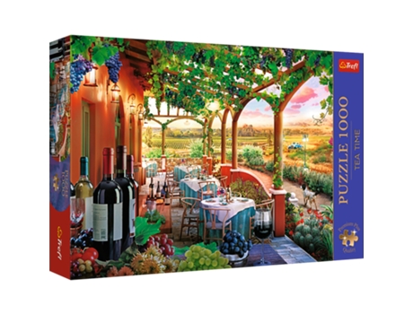 Puzzle 1000 Premium Plus Hora Do Chá Vinha Italiana 10807 Trefl Puzzle