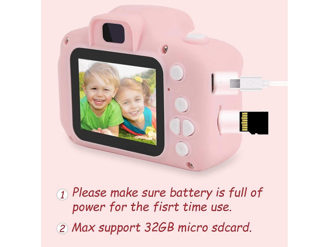 Máquina Fotográfica Digital Resistente Com Ecrã Lcd De 2 Polegadas E Vídeo Hd 1080p Para Crianças