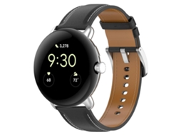 Pulseira De Couro Com Costura Em Relevo Para Relógio Google Pixel